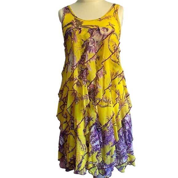 NEW JEAN PAUL GAULTIER Tiered Dress Size L - Picture 1 of 8